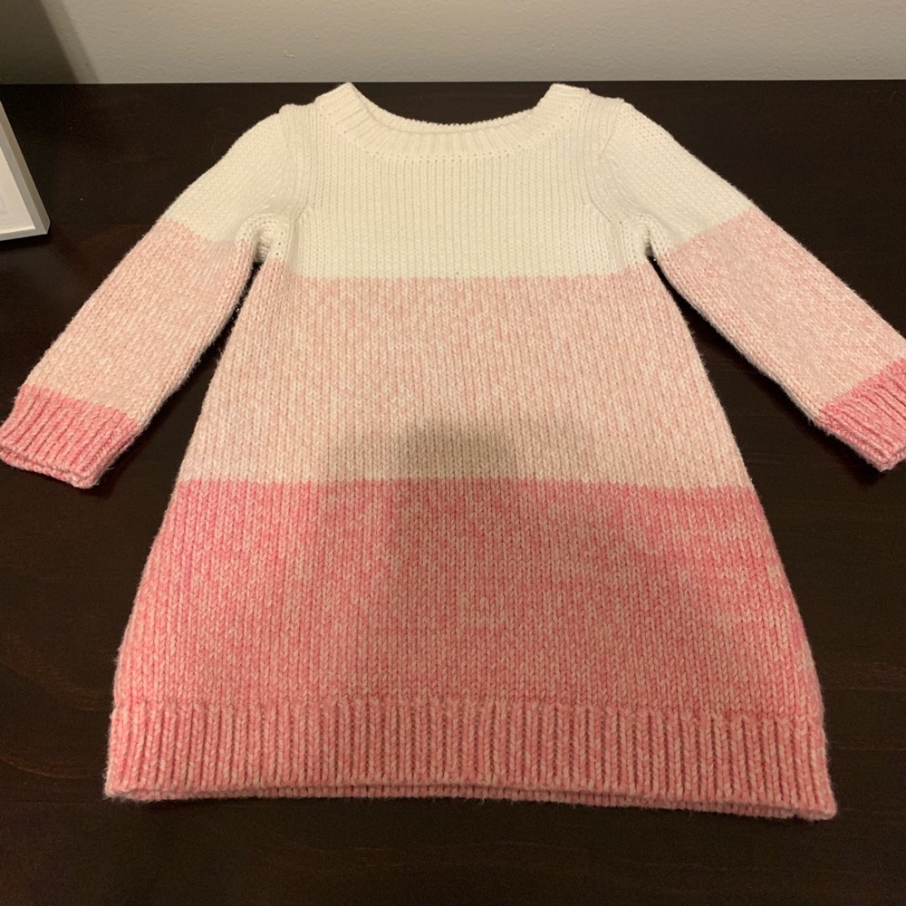 12-18 month Pink Gymboree sweater dress like new!